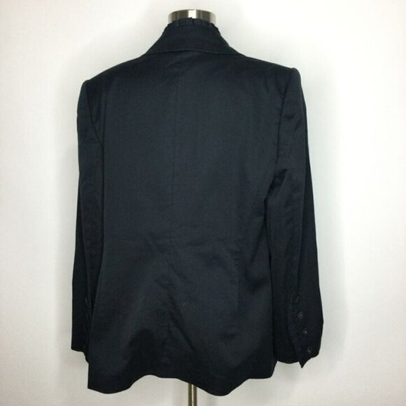 Escada Women's Black Blazer Padded Shoulder Size Small 44 - Picture 4 of 8
